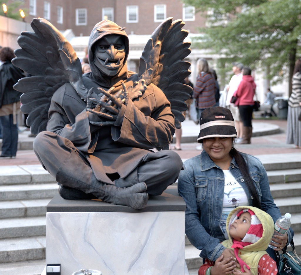 One of Ten31 Production's gargoyle characters at WaterFire Providence. Photo by John Nickerson.