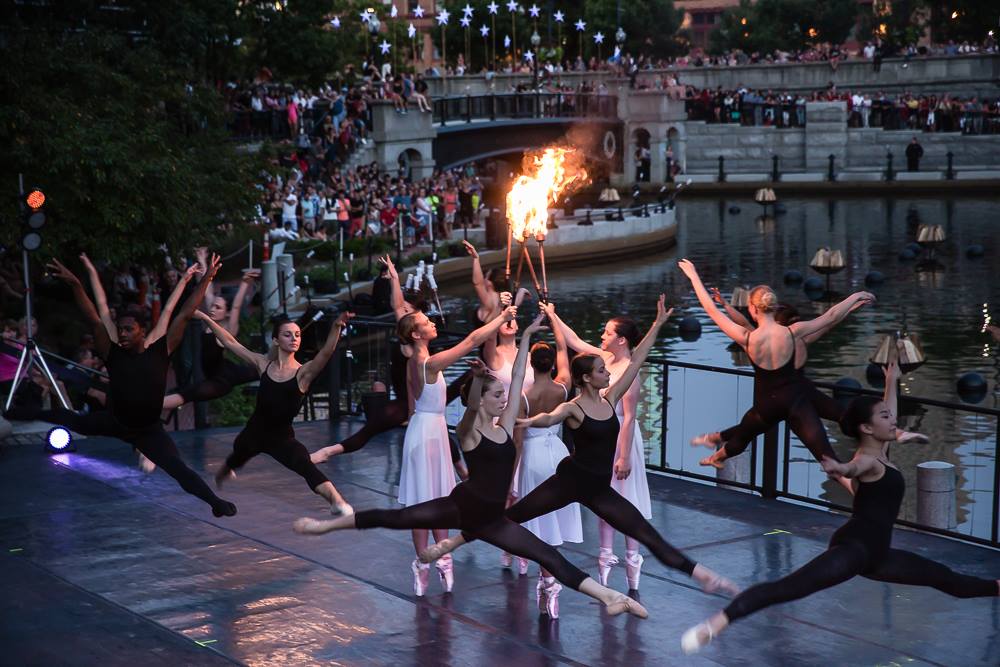 Festival Ballet Providence on stage in Waterplace Park. Photography by James Turner.