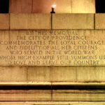 The Great War Memorial at a WaterFire Salute to Veterans Event (Photograph by John Nickerson)