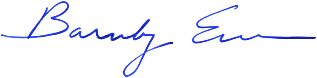 Barnaby Evans Signature