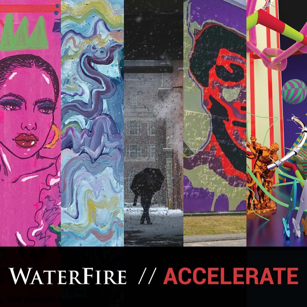 WaterFire // Accelerate [logo + artwork]