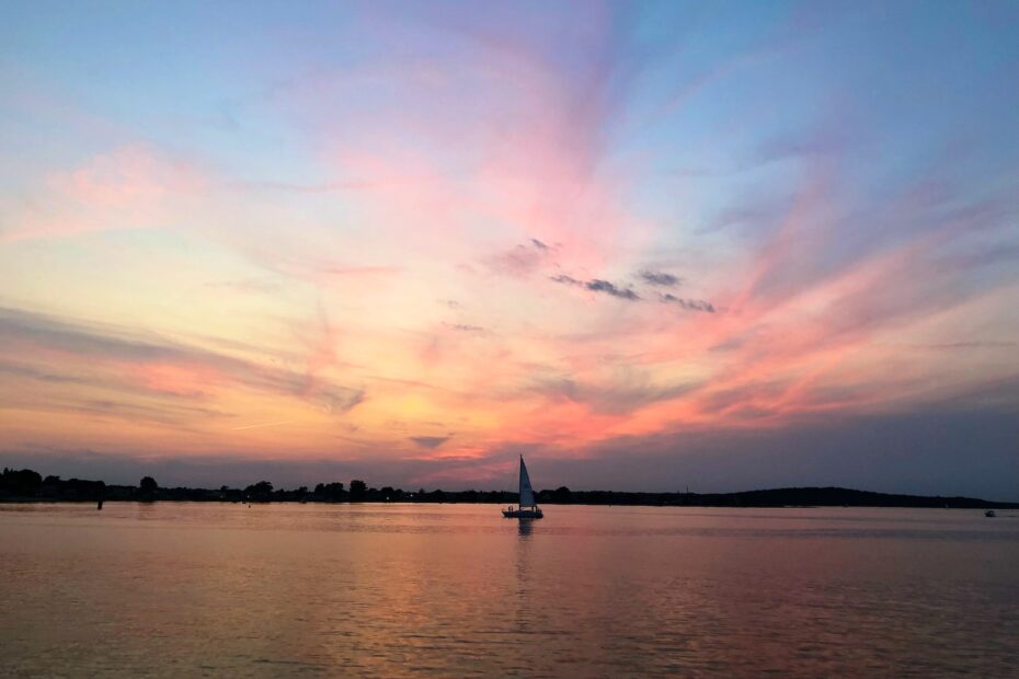 Rhode Island Sailboat Sunset
