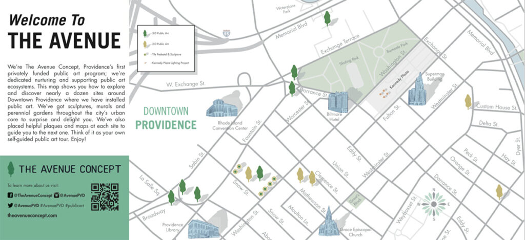 Avenue Concept Self Guided Tours (A view of a map).